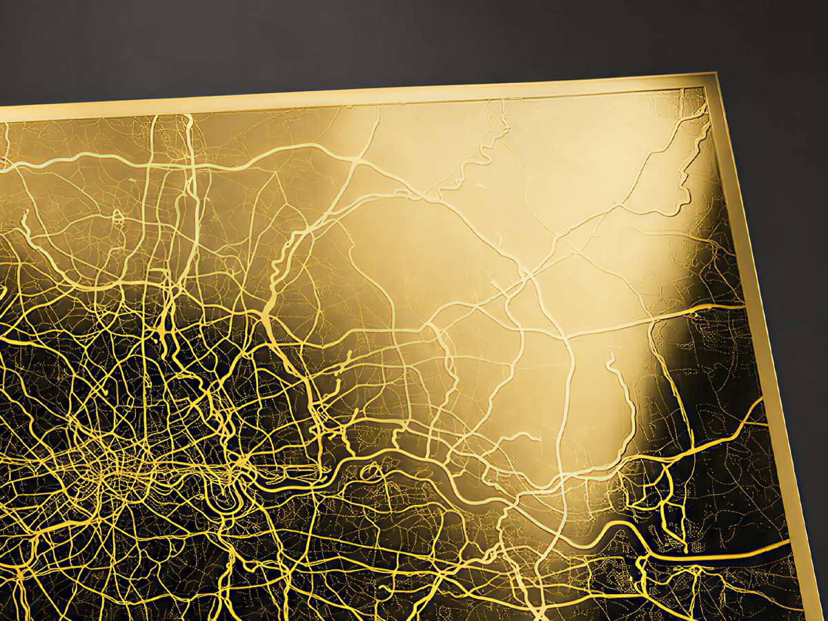 A Mirror Gold Finish